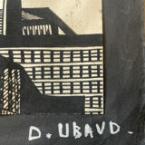 Table book cover study G.Cesbron 20th century