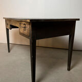 Black desk two drawers