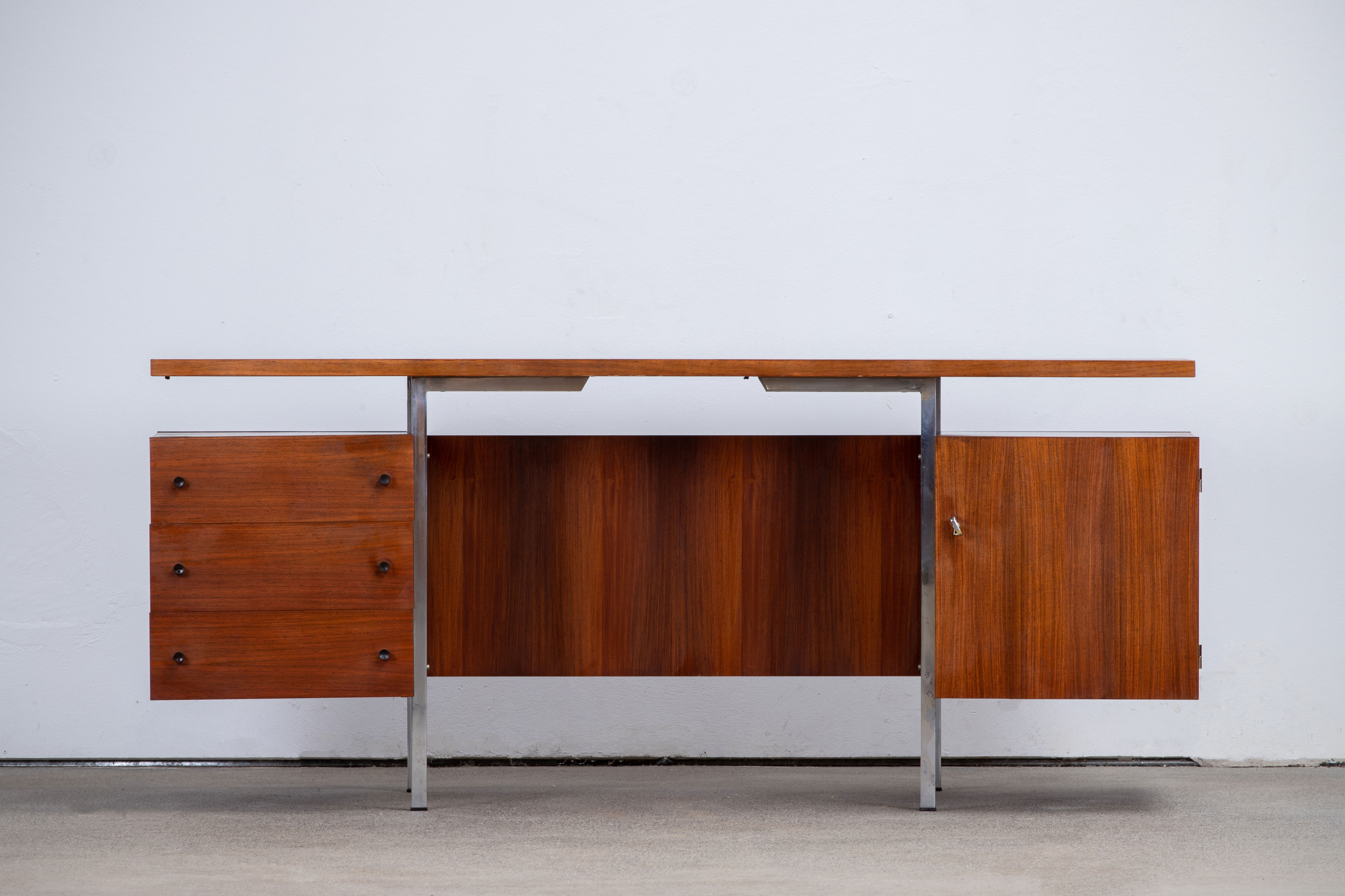 Scandinavian design desk rosewood 176 cm