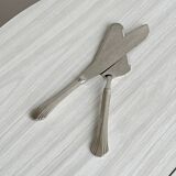 Antique patinated metal serving cutlery