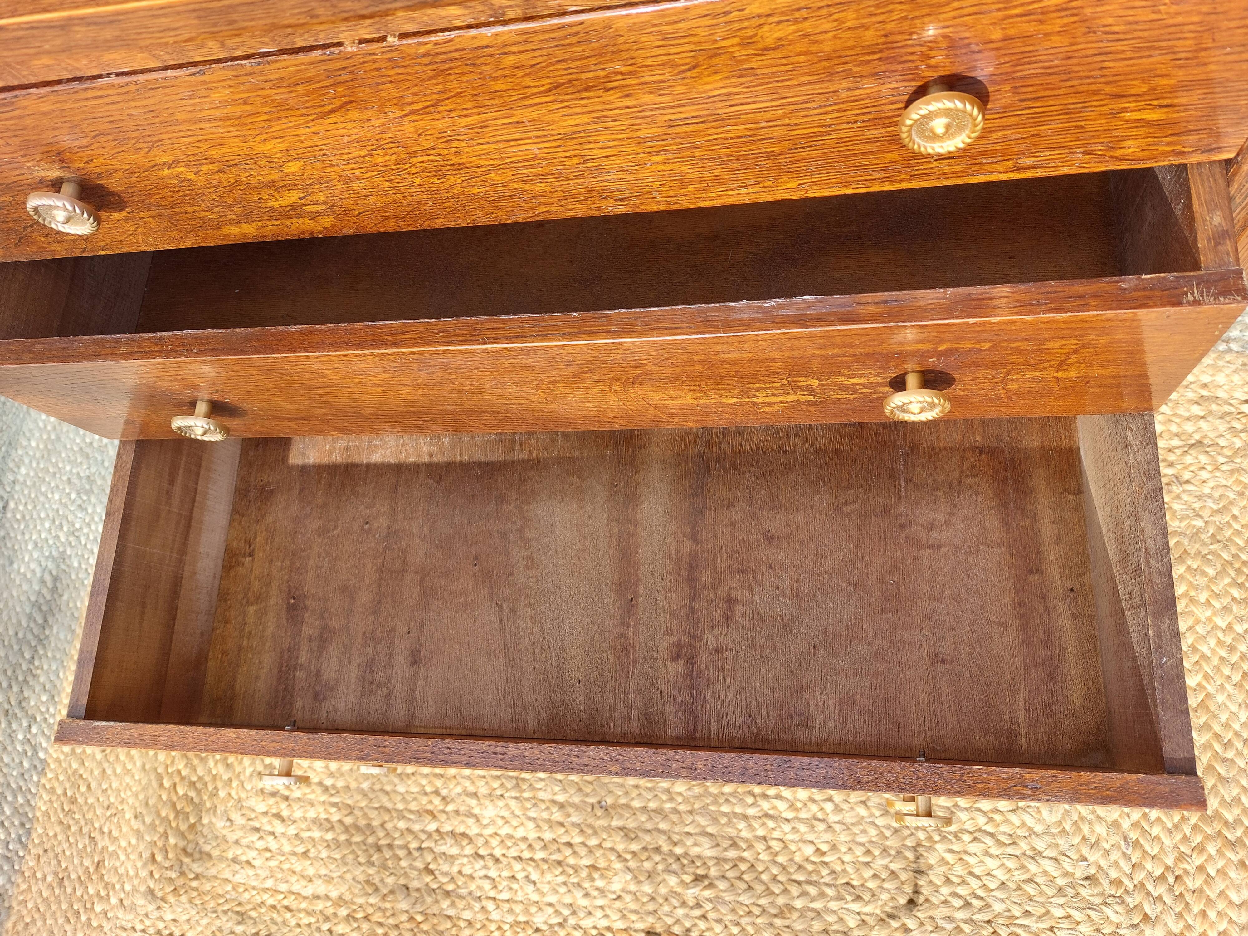 vintage commode with tapered legs