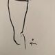 Illustration de mode 1957 par René Gruau