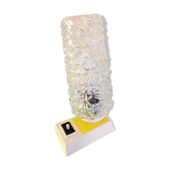 Structured glass bedside lamp, 60/70