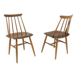 Set of 2 Scandinavian "Fanett" chairs by Ilmari Tapiovaara, Sweden, 1960