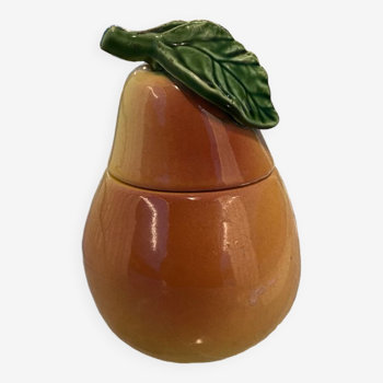 Pear mustard pot