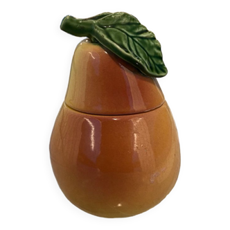 Pear mustard pot