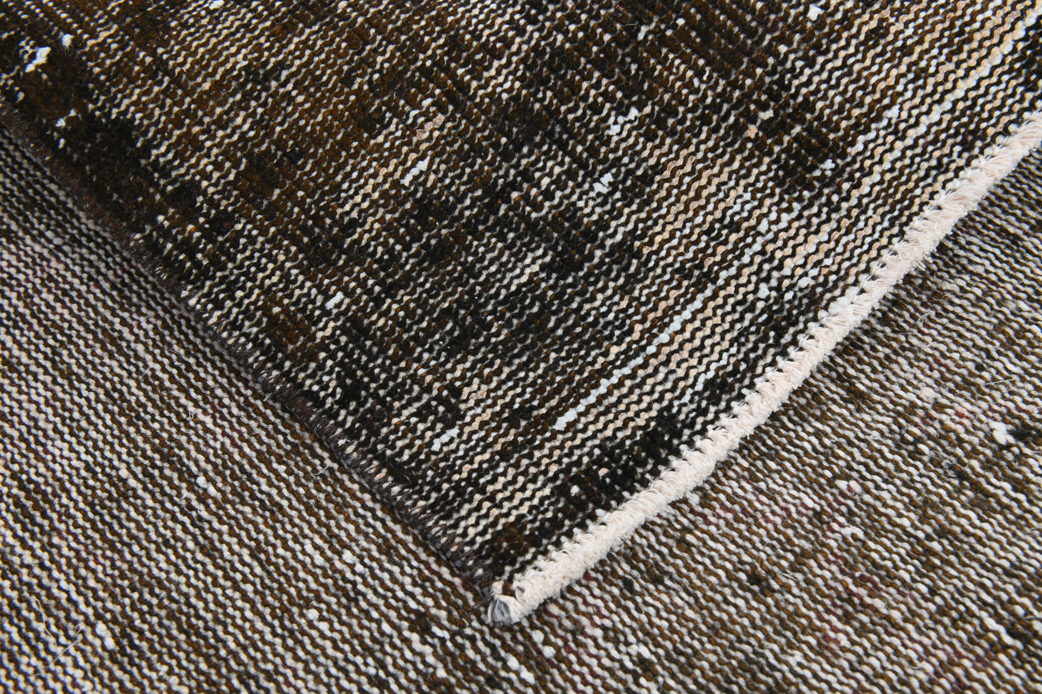 5x9 handmade  brown vintage rug 149x269cm