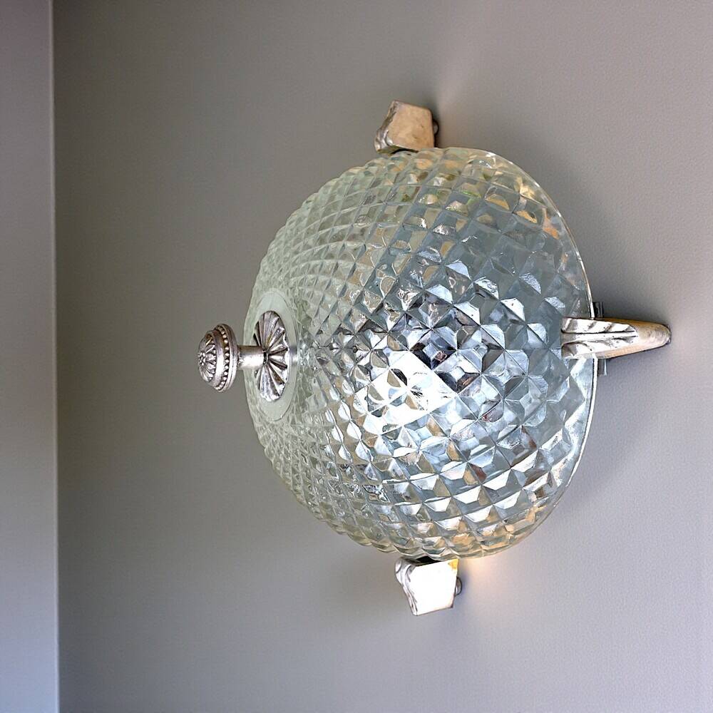 Glass Round Flush Mount wall or ceiling