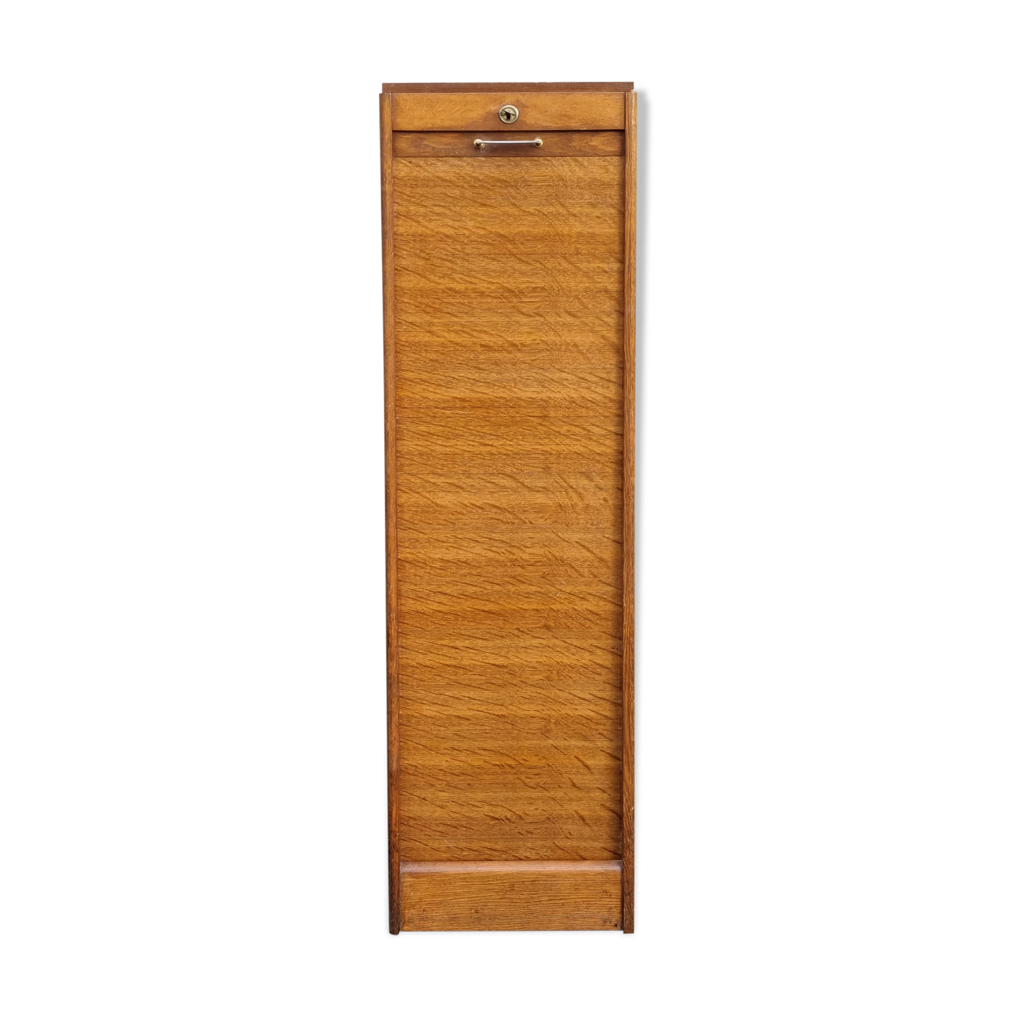 Cabinet storage cabinet with curtains, wooden, vintage.