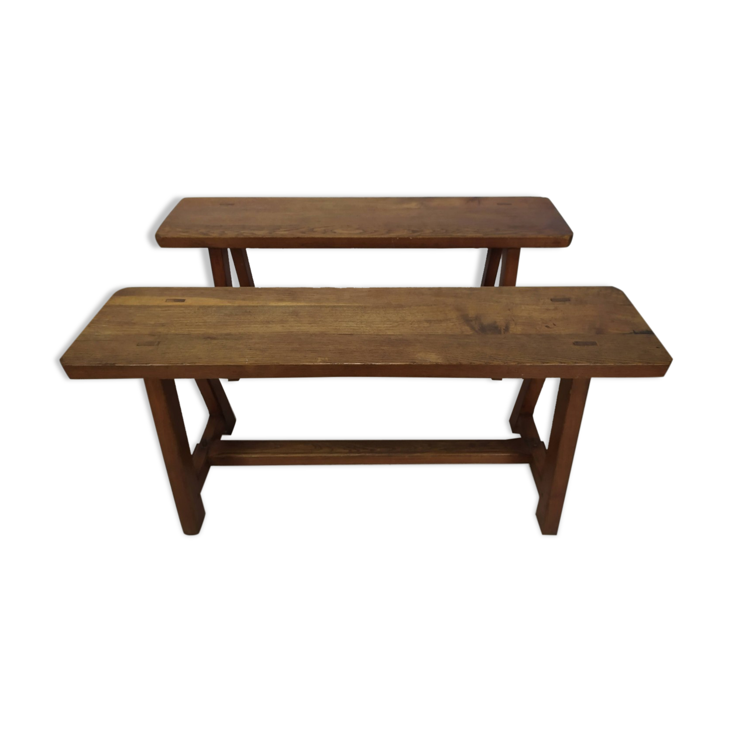 Pair of farm benches