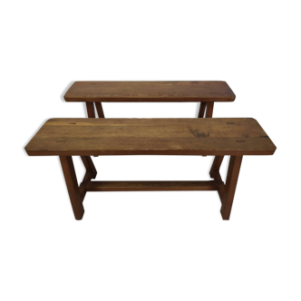 Pair of farm benches