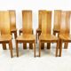 Set of 8 dining chairs by Rob & Dries van den Berghe, 1980s
