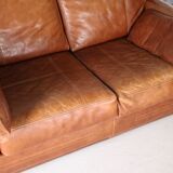 Paire de canapés cuir Roche Bobois