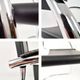 Pair Vintage Italian Cantilever Chairs Chrome Leather Armrests Bauhaus Style