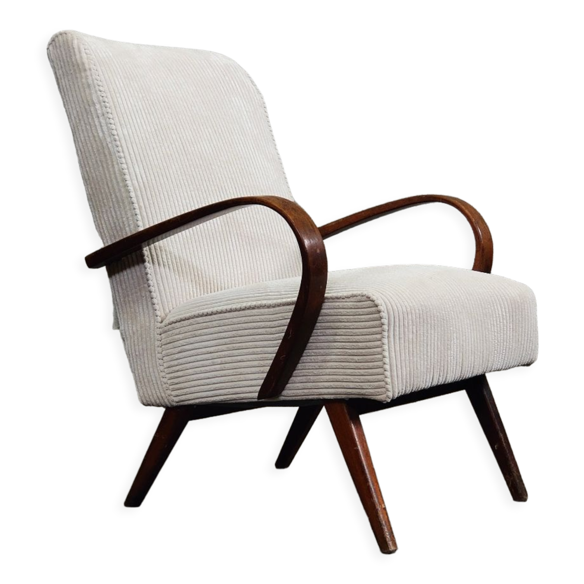 Fauteuil restauré par Jaroslav Smidek 6952 pour Ton