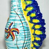 Jarrón de cerámica "IAMA Albisola". Italia, 1970s.