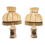 Pair of empire bedside lamps