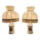 Pair of empire bedside lamps