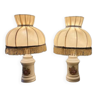 Paire lampes de chevet empire