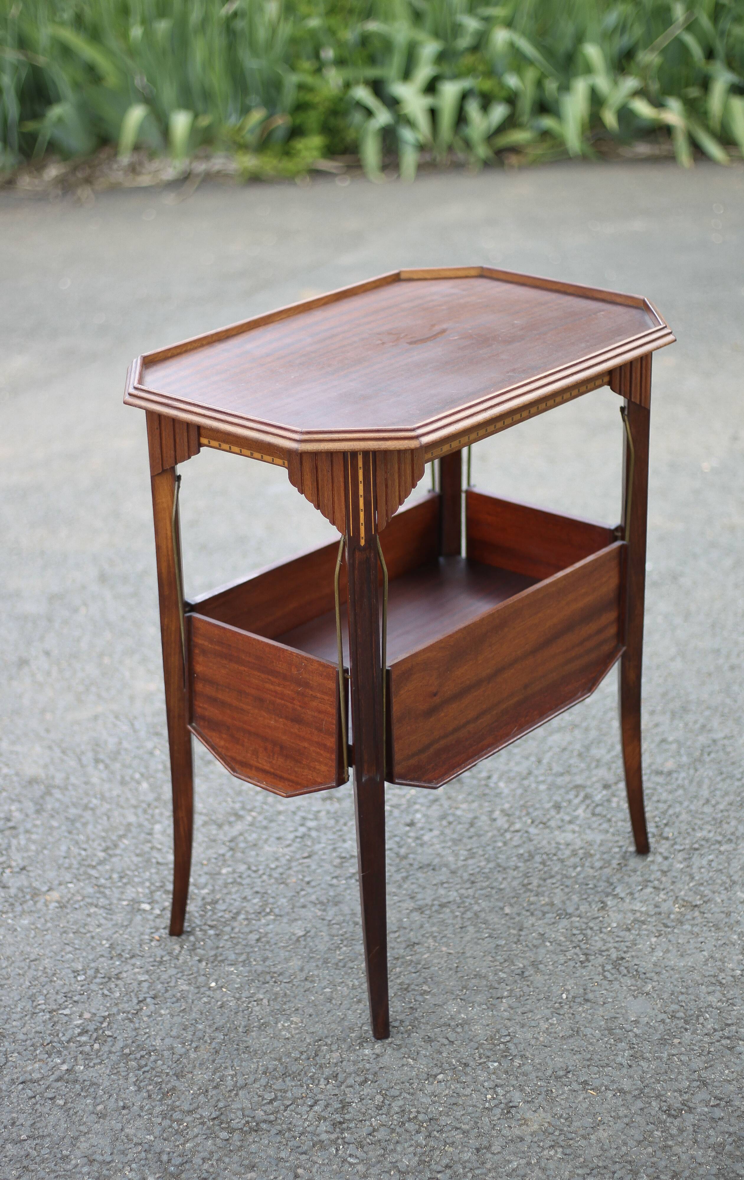 Wooden flap service, tea trolley, bar, living room furniture, vintage service, kitchen, decoration