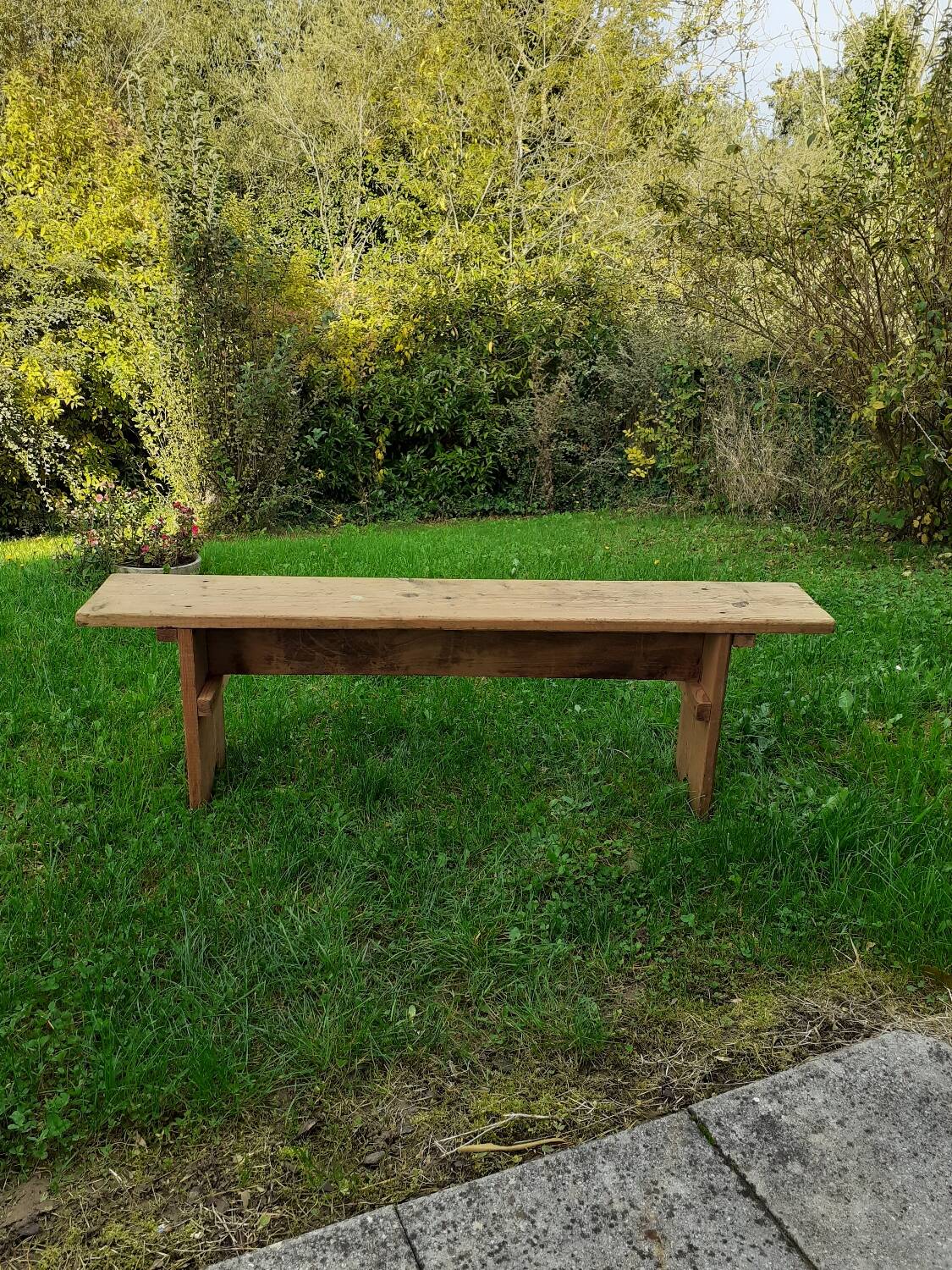 Wooden bench