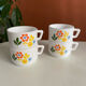 Vintage arcopal coffee cups