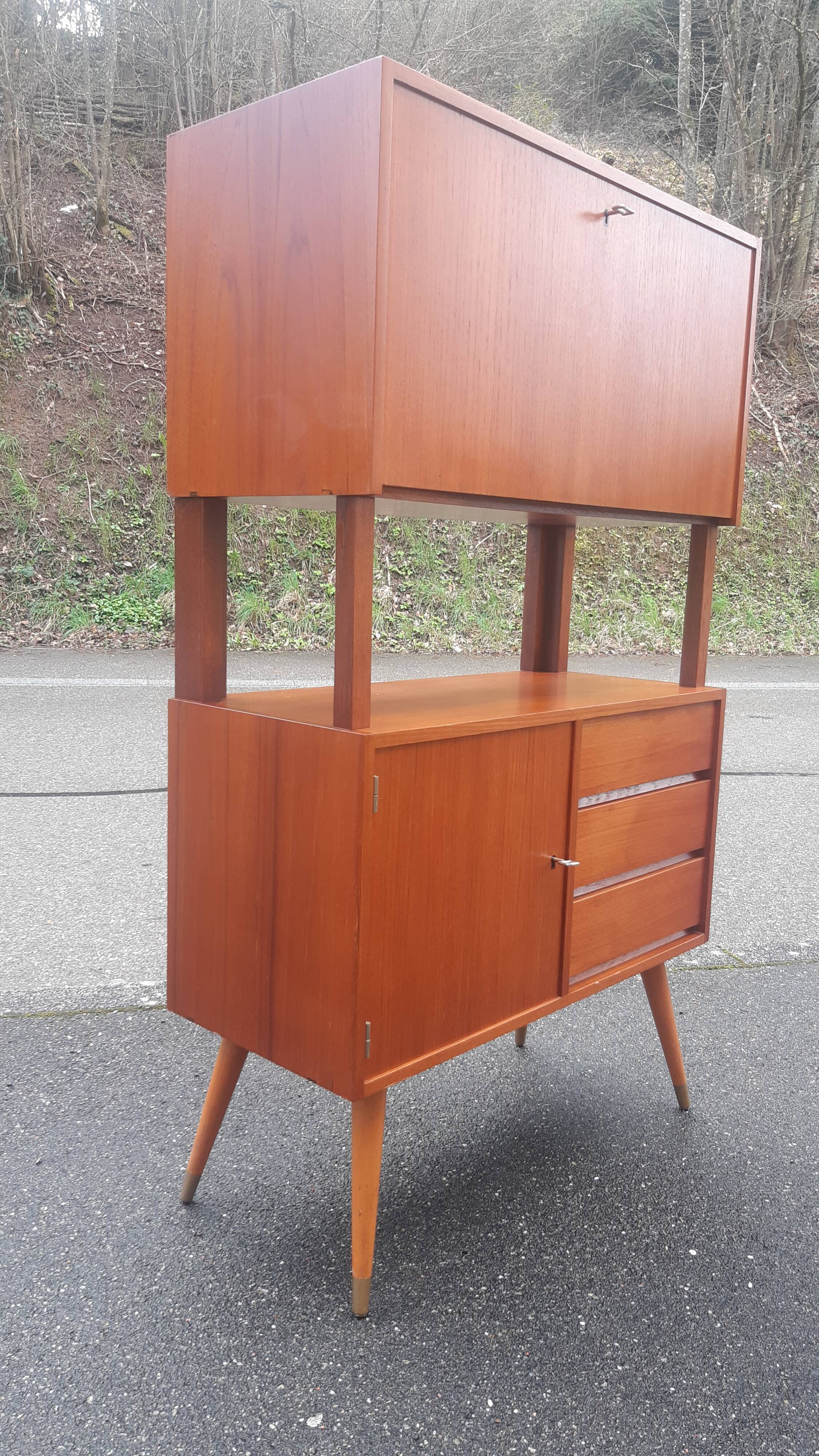 Scandinavian teak bar furniture