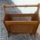 porte revue  bois et cannage, vintage