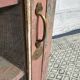Pink showcase in Burmese teak