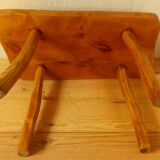 Brutalist bass table solid wood