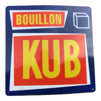 Plaque émaillée BOUILLON KUB