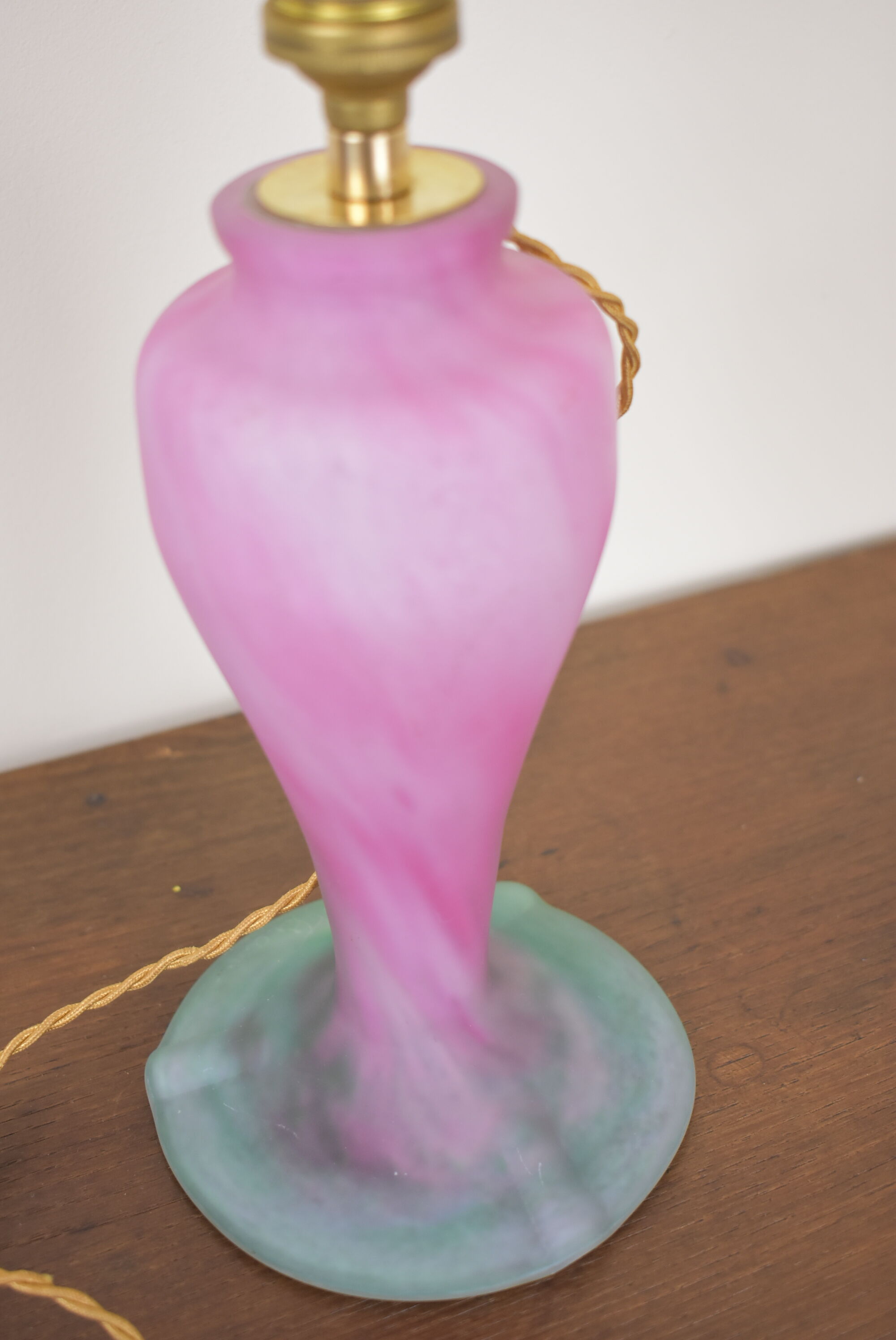 glass paste lamp foot by A. France