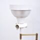 Vintage brass floor lamp with swivel arm, 1970s