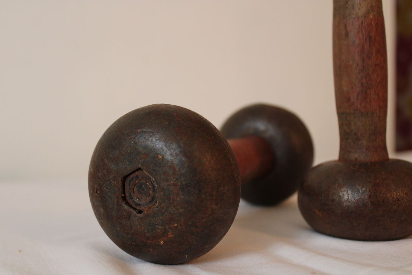 Ancienne paire d'altères