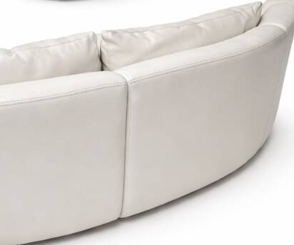 High-end white leather sofa