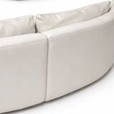 High-end white leather sofa