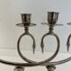 Silver Plated Pair Double Swan Candelabra Candleholders Sculptural 1970s