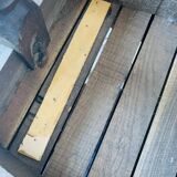 Set of 5 wooden chairs, handcrafted work