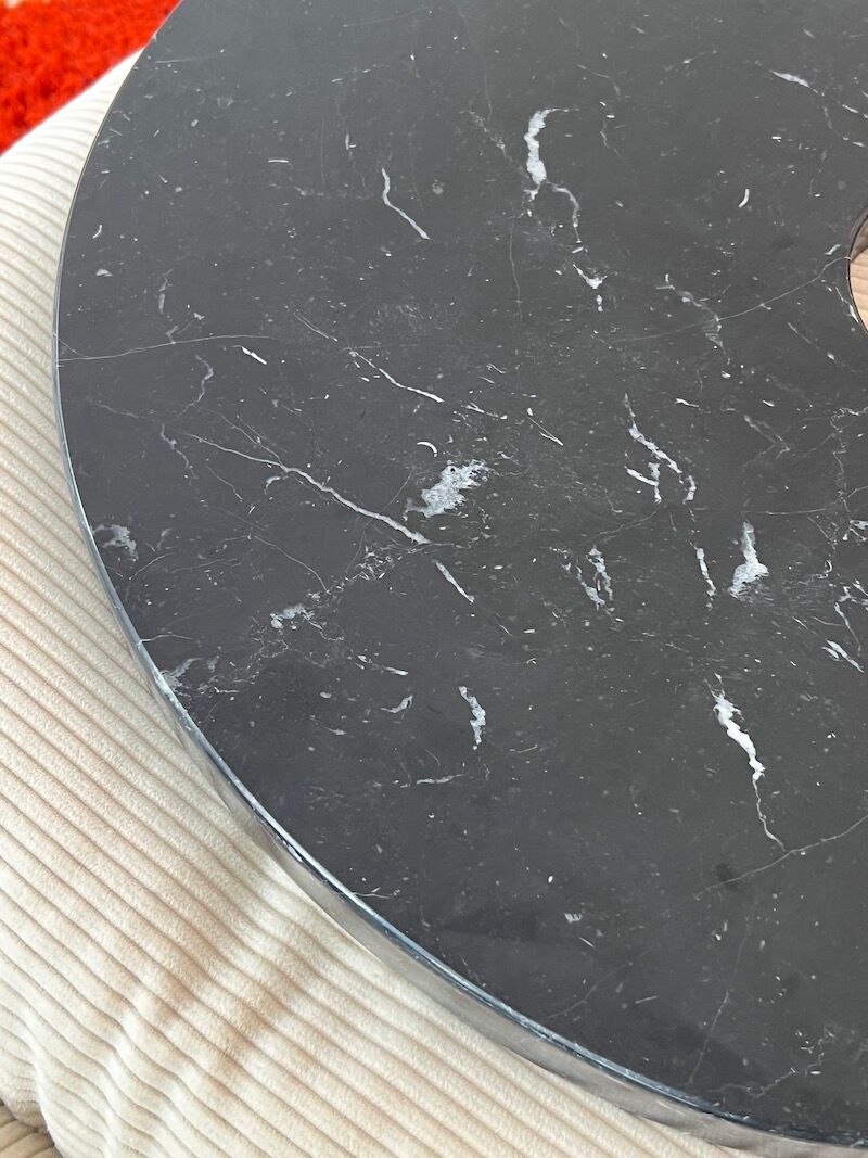 Side table series "Eros" in Marble by Angelo Mangiarotti for Skipper, contemporary edition