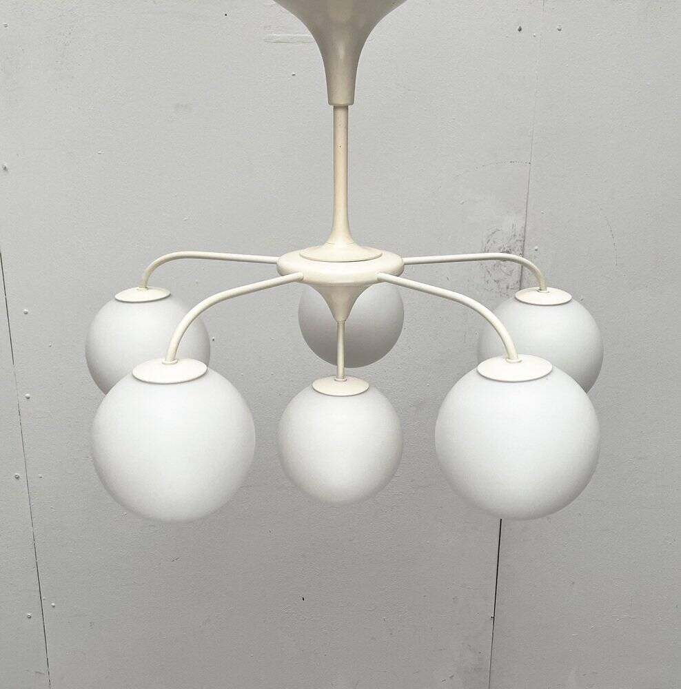 Swiss suspended chandelier from the mid-century space age by E. R. Nele for Temde, 1960s.