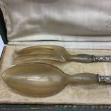 Stuffed silver salad cutlery