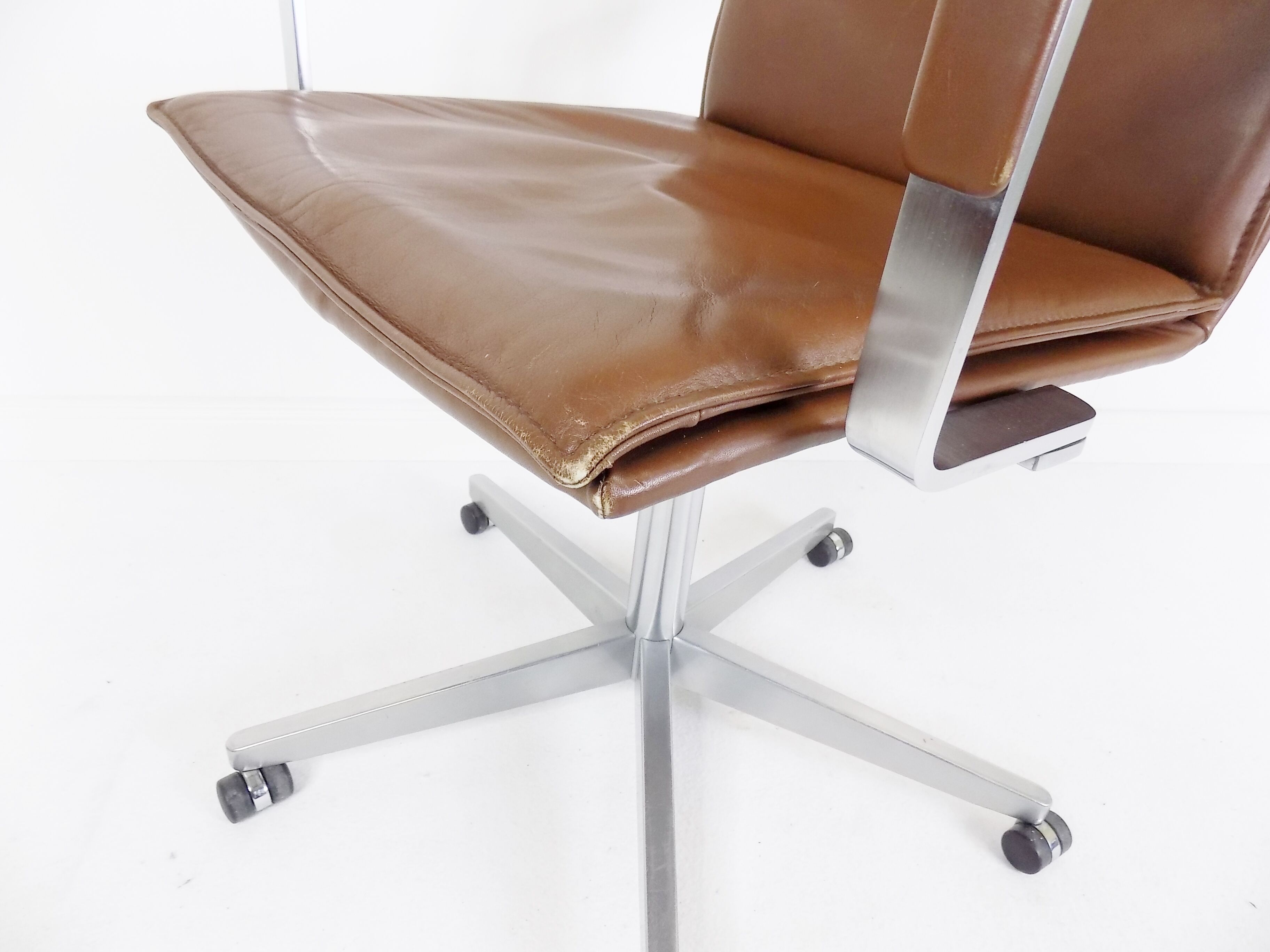Walter Knoll Art Collection leather office chair by Rudolf Glatzel