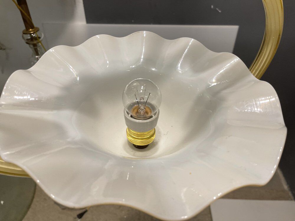 Yellow Italian Murano Glass Pendant Light