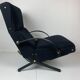 Fauteuil lounge italien vintage bleu marine foncé par Osvaldo Borsani pour Tecno, 1950