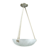 Chandelier / Basin by Noverdy, Silvered Bronze Mount, Art Deco, c. 1930