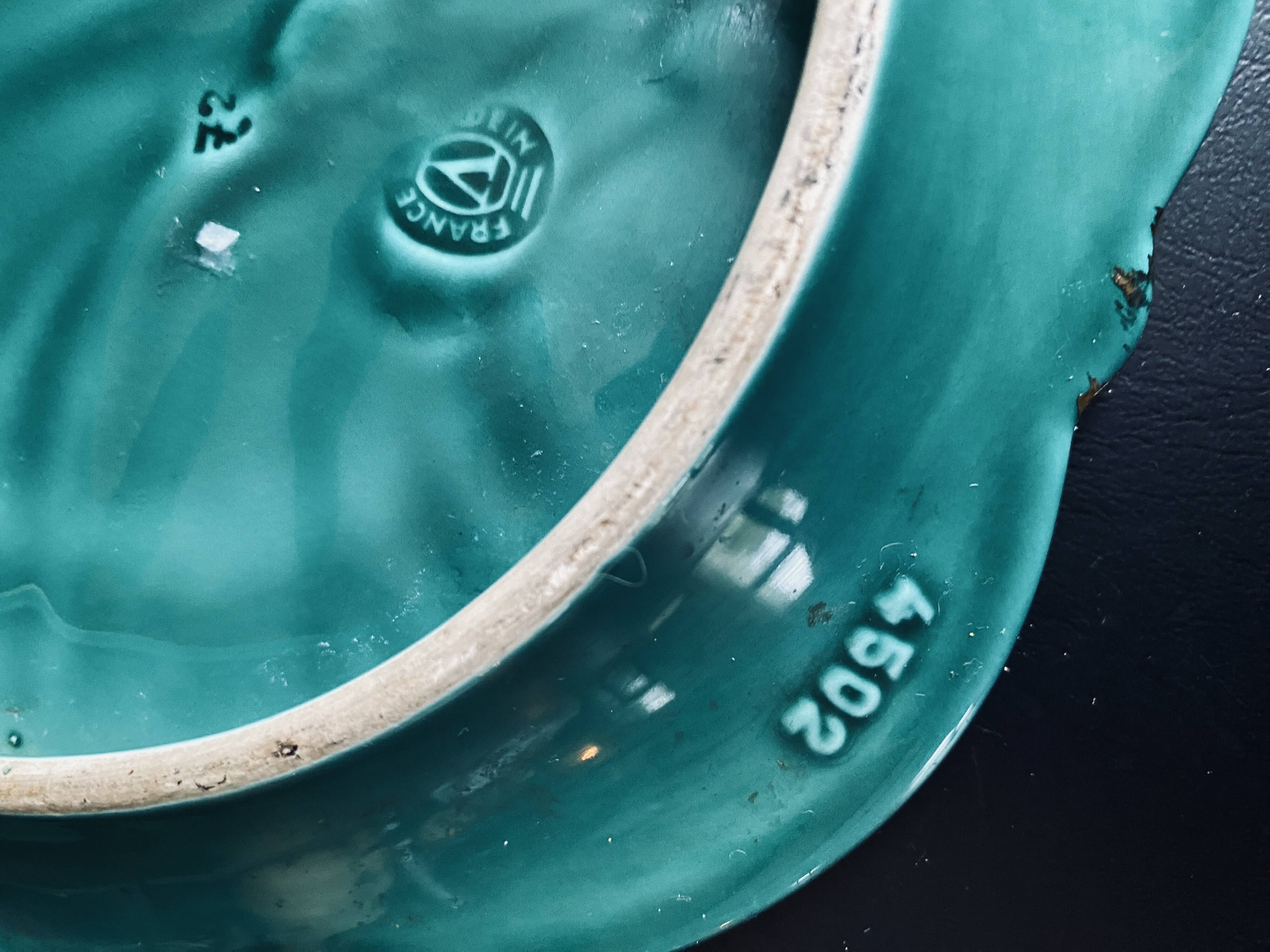 Verceram green vintage trivet