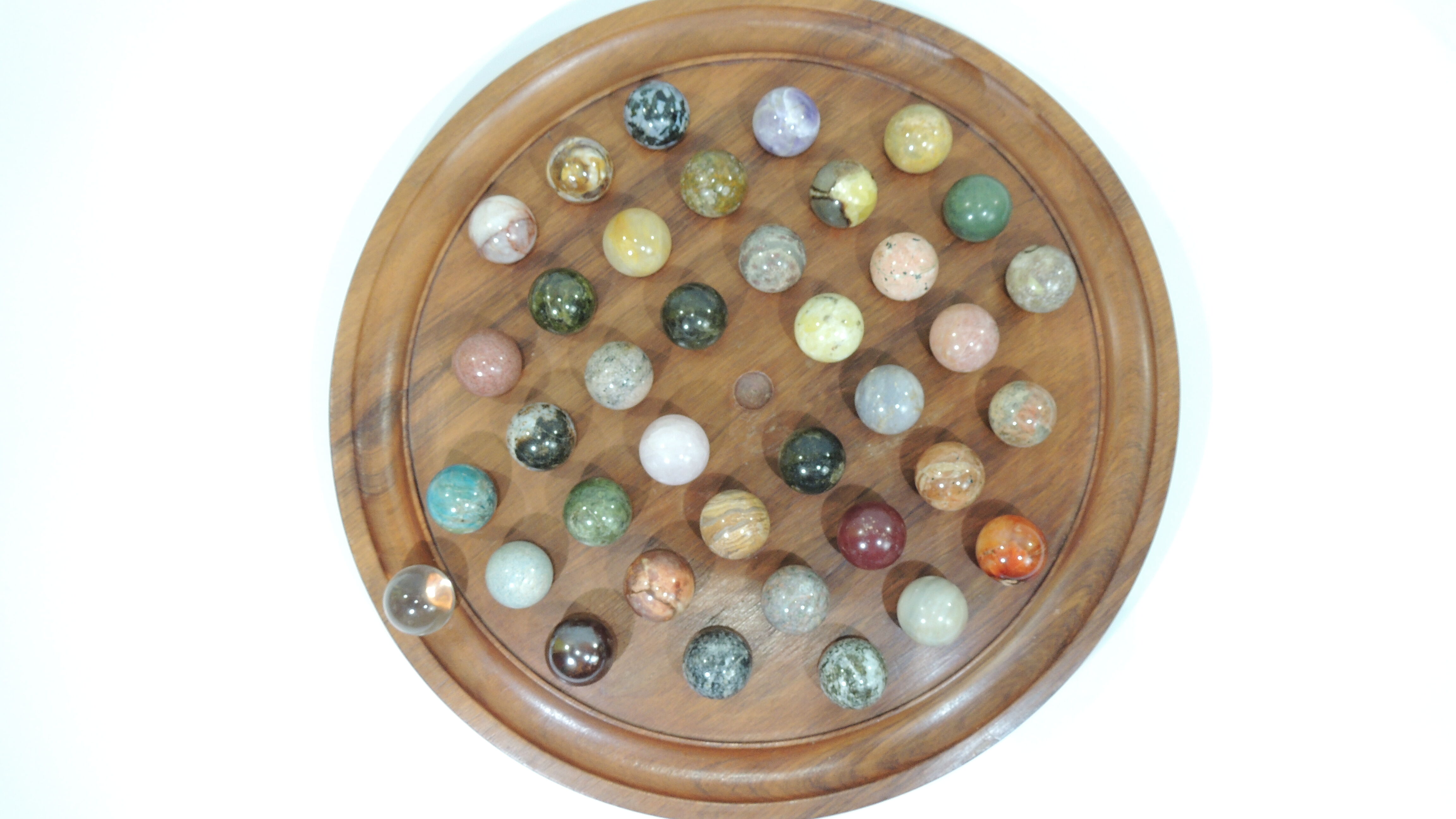 Vintage solitaire game semi gem stones