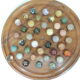 Vintage solitaire game semi gem stones
