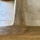 Brutalist coffee table in solid oak