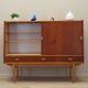 Buffet haut en teck, design danois, années 1960, production : Danemark